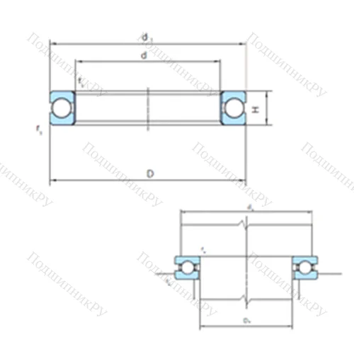 Подшипник шариковый упорный PSL 212-318