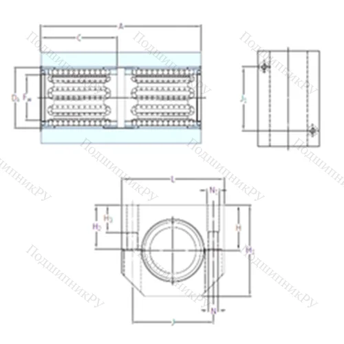 Подшипник шариковый линейный LTBR 12-2LS