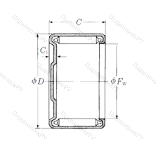 Подшипник игольчатый радиальный M-32281