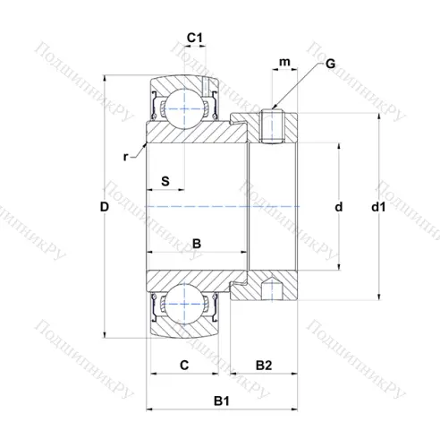Корпусный подшипник ES 208-24 G 2 в Улан-Удэ