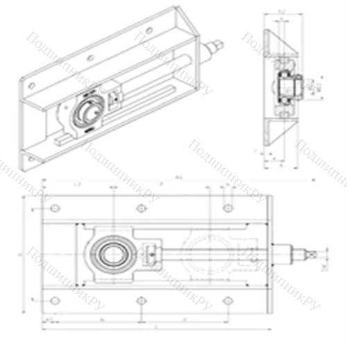 Подшипниковый узел шариковый радиальный EST 203+WB