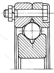 Модификация подшипника 3687/1345К размер 1345x1625x90 ГПЗ-1 от производителя  ГПЗ-1