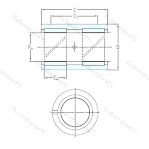 Подшипник скольжения линейный LPAR 12