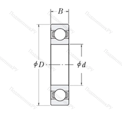 Подшипник шариковый радиальный LJ 8.1/2