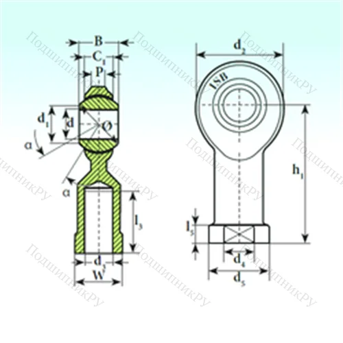 Подшипник скольжения сферический TSF.R 14