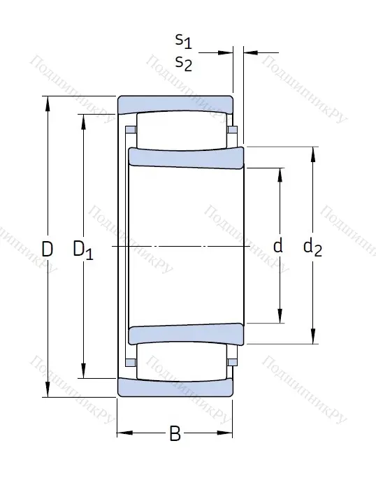 Сферический роликовый подшипник с конической посадкой на вал C 2215 K