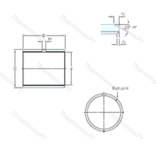 Подшипник скольжения PCM 120125120 E
