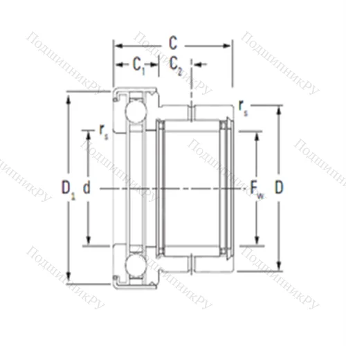 Подшипник комбинированный NAXK 50Z от производителя  KOYO