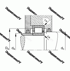 Подшипник NJ 244-E-M 1