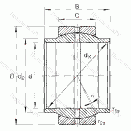 Подшипник шарнирный GE 16-LO