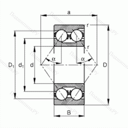 Подшипник шариковый радиально-упорный